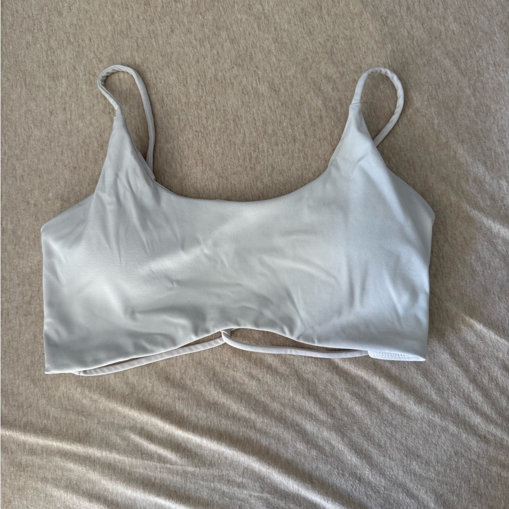 White sports bra